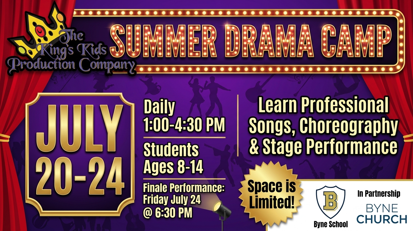 July 20-24 | The King’s Kids Summer Drama Camp Returns!
